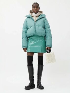 WEEKDAY โข Jules Mini Skirt in Turquoise